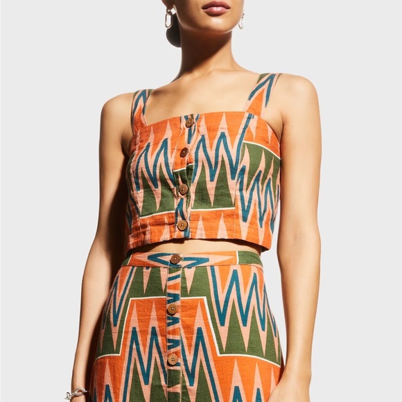 NWT Veronica Beard Tiffany Square Neck Top. Small. - Picture 3 of 6